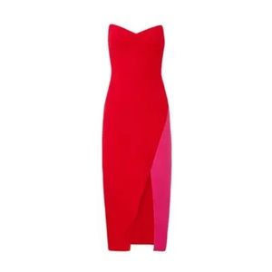 Jill Stuart Strapless Colorblock Dress 6